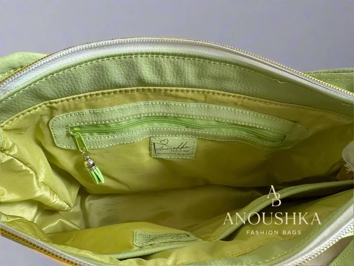 Kiana Pistachio quilted Handbag