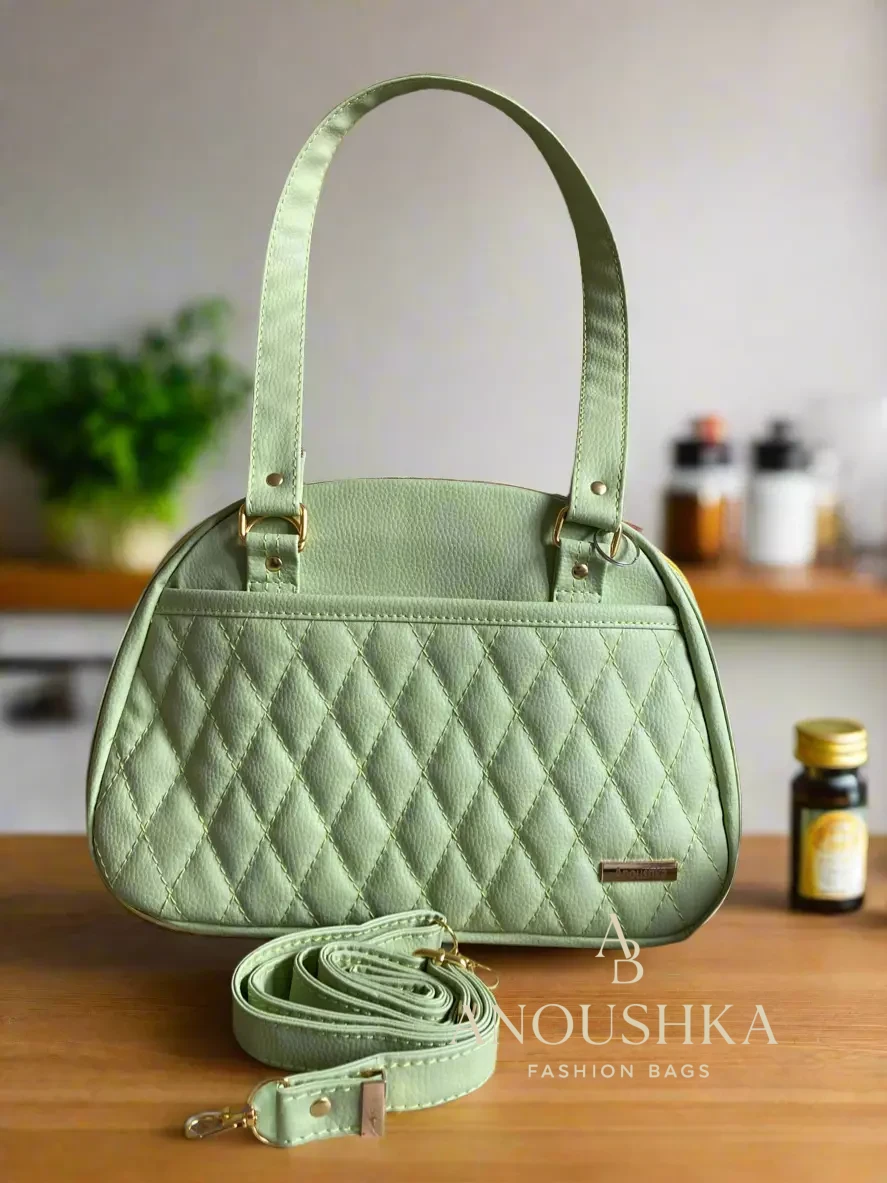 Evie Bowler Handbag green