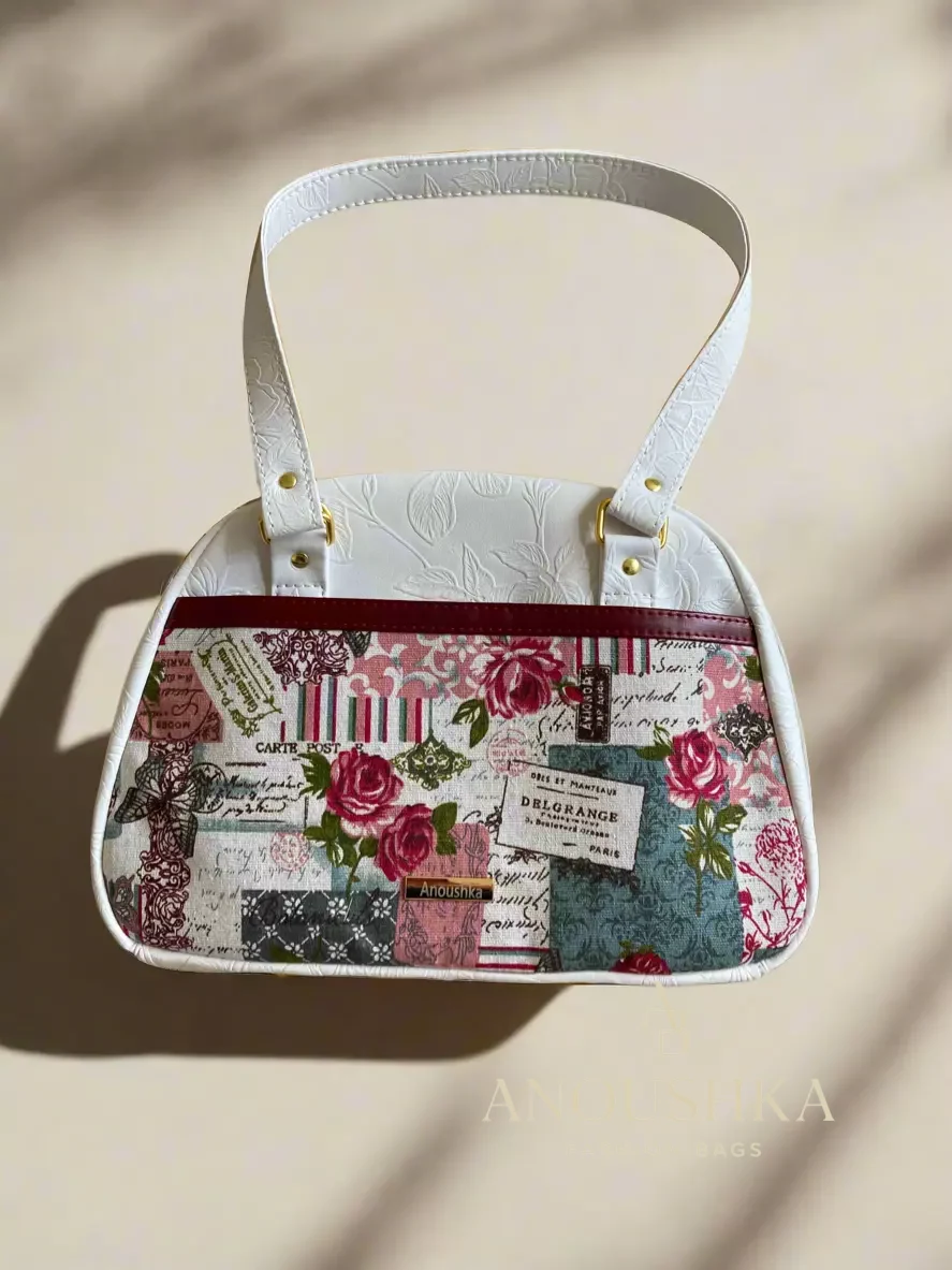 Evie Bowler Handbag white