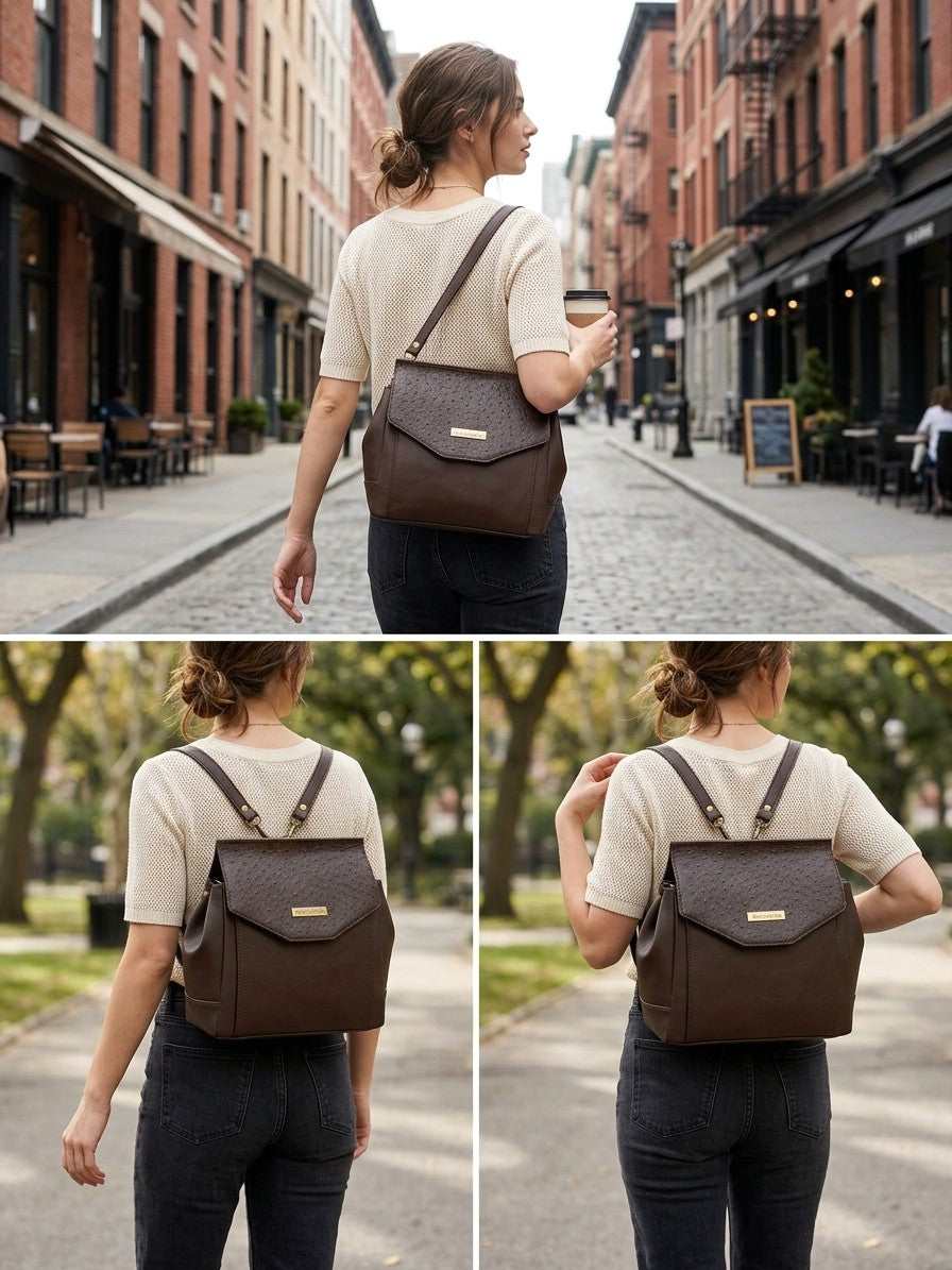 Brontide Convertible Bag (Brown)