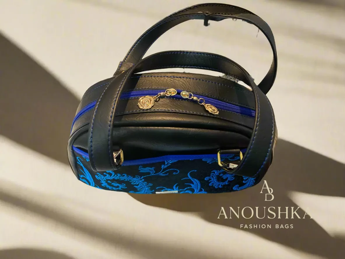 Evie Bowler Handbag blue