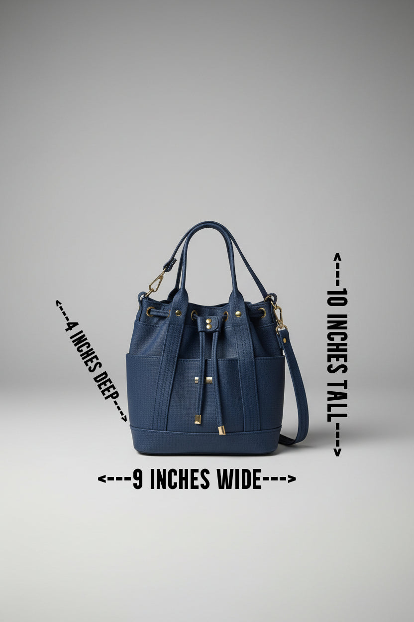 MARZIA Bucket Bag (Blue)