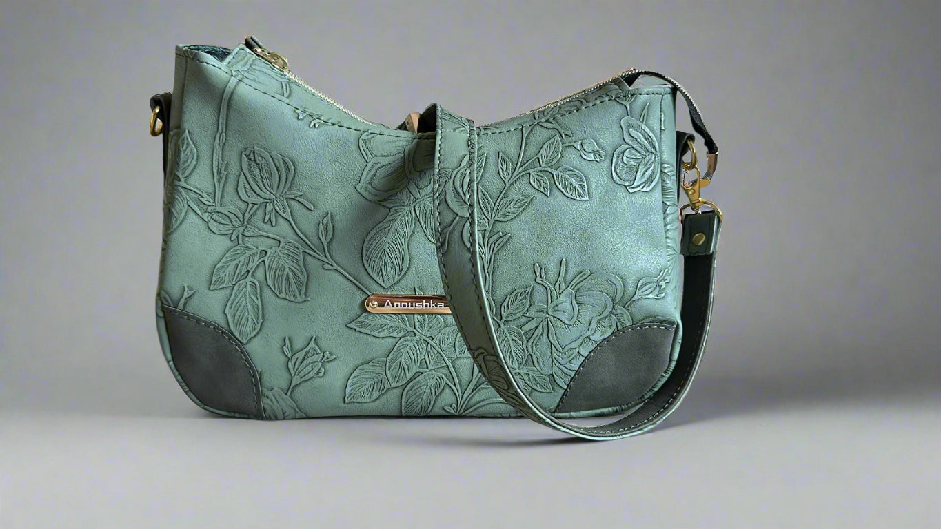 Annabelle Floral Green Handbag