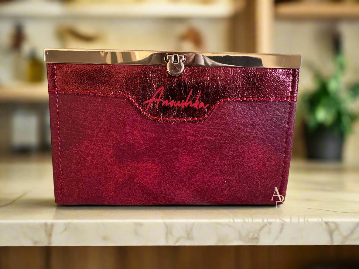 Compact Clutch Wallet (Red)