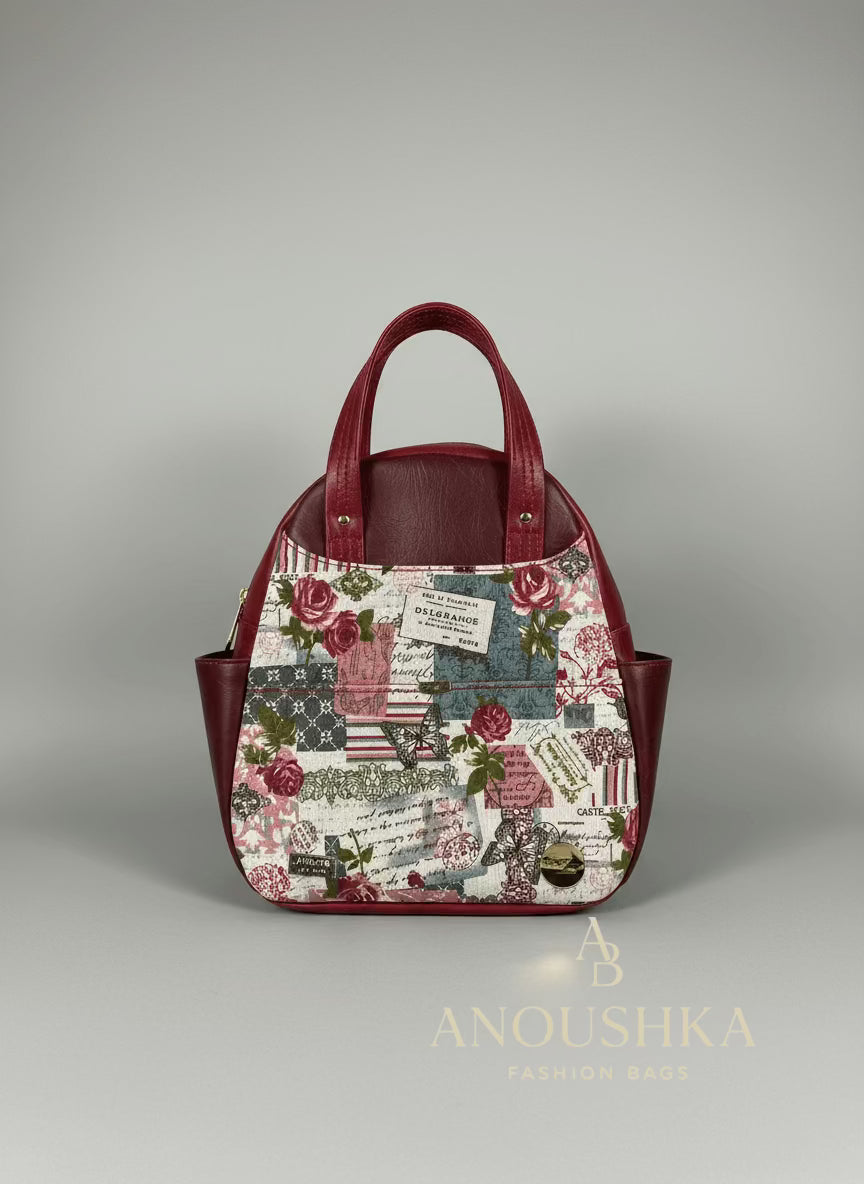 Zenaida Backpack (Maroon)