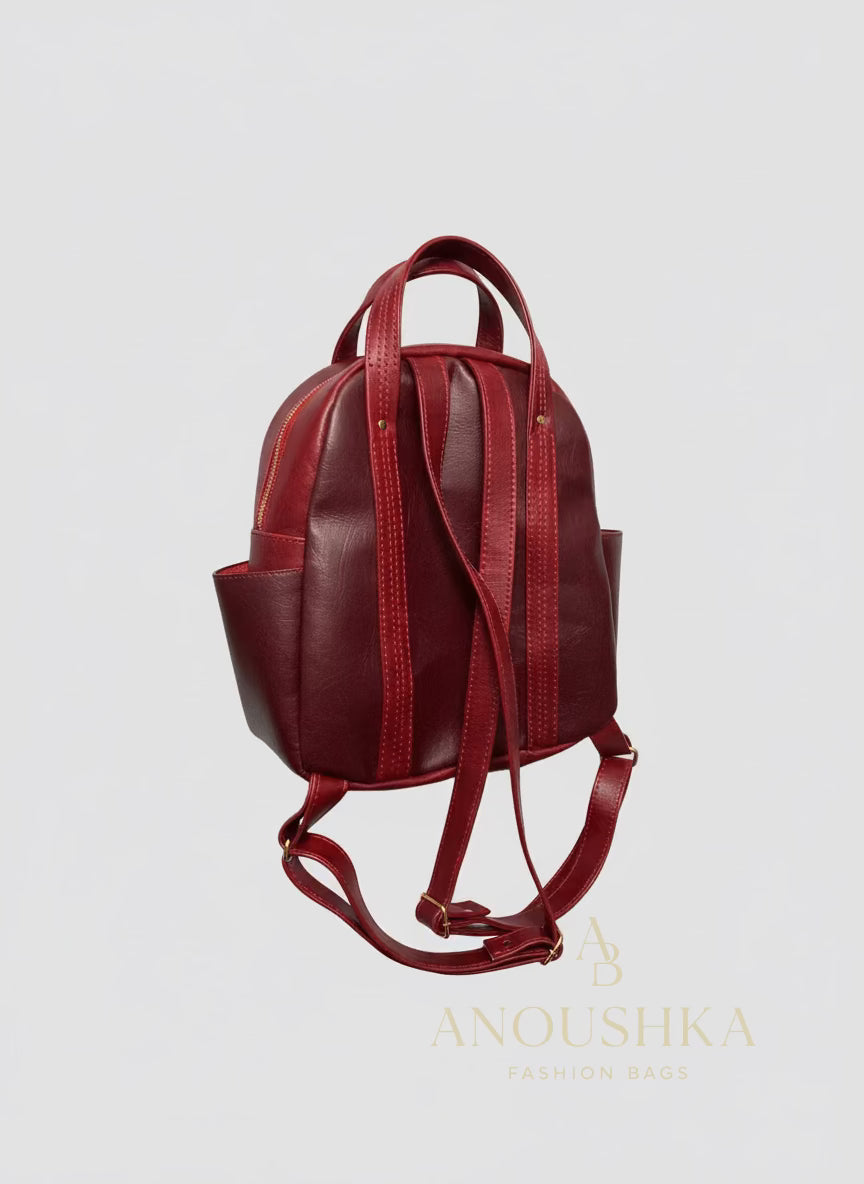 Zenaida Backpack (Maroon)