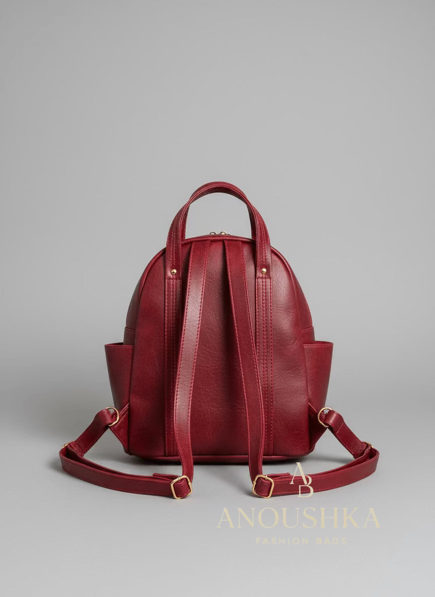 Zenaida Backpack (Maroon)