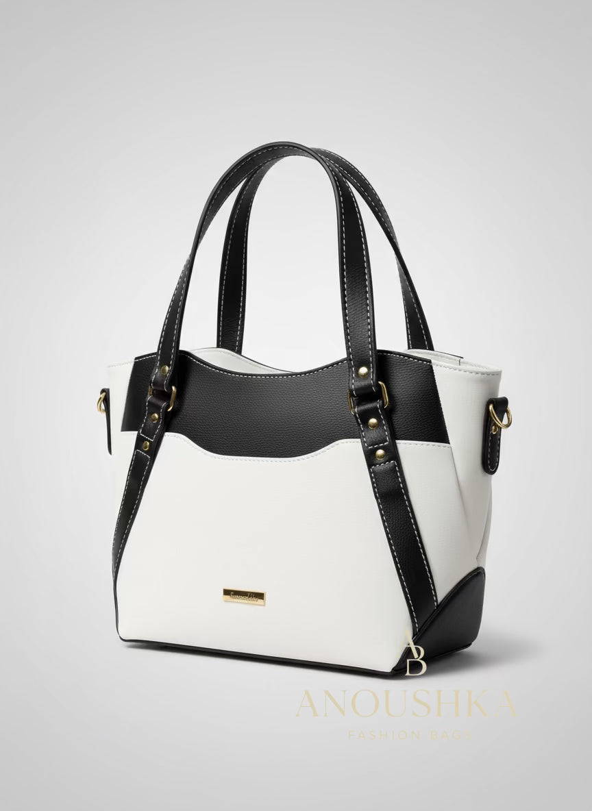 Hireath Handbag (Black & White)