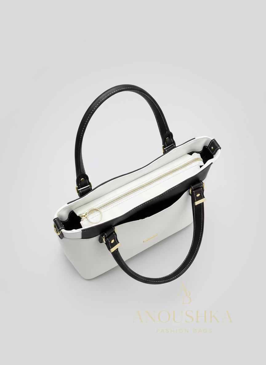 Hireath Handbag (Black & White)