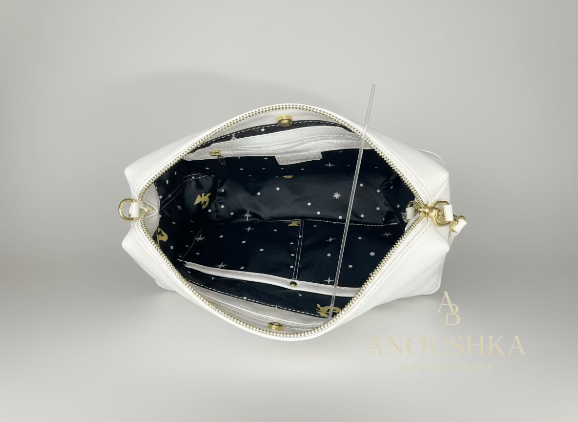 Hireath Handbag (Black & White)