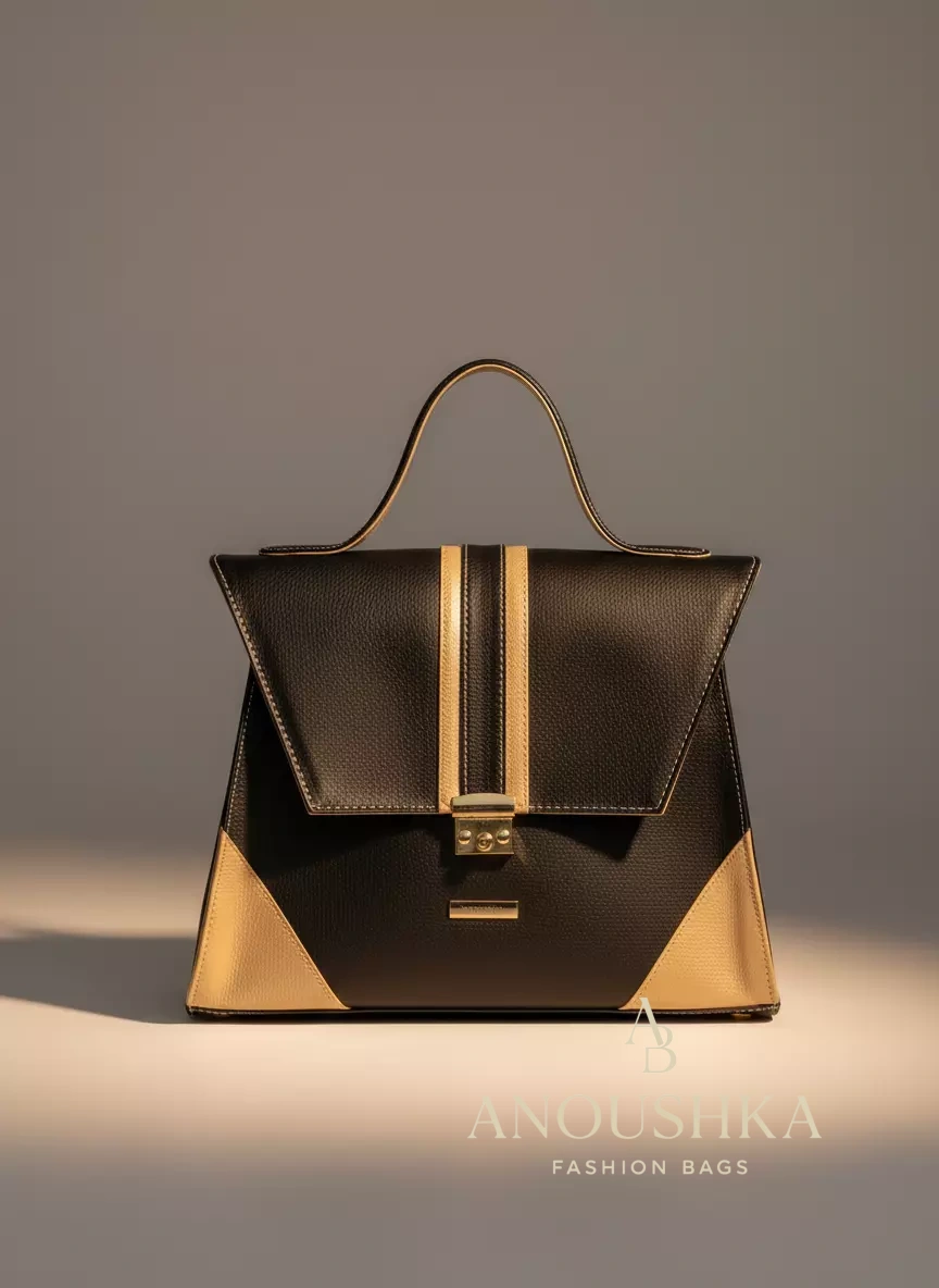 Jasmine Handbag(Black&Gold)