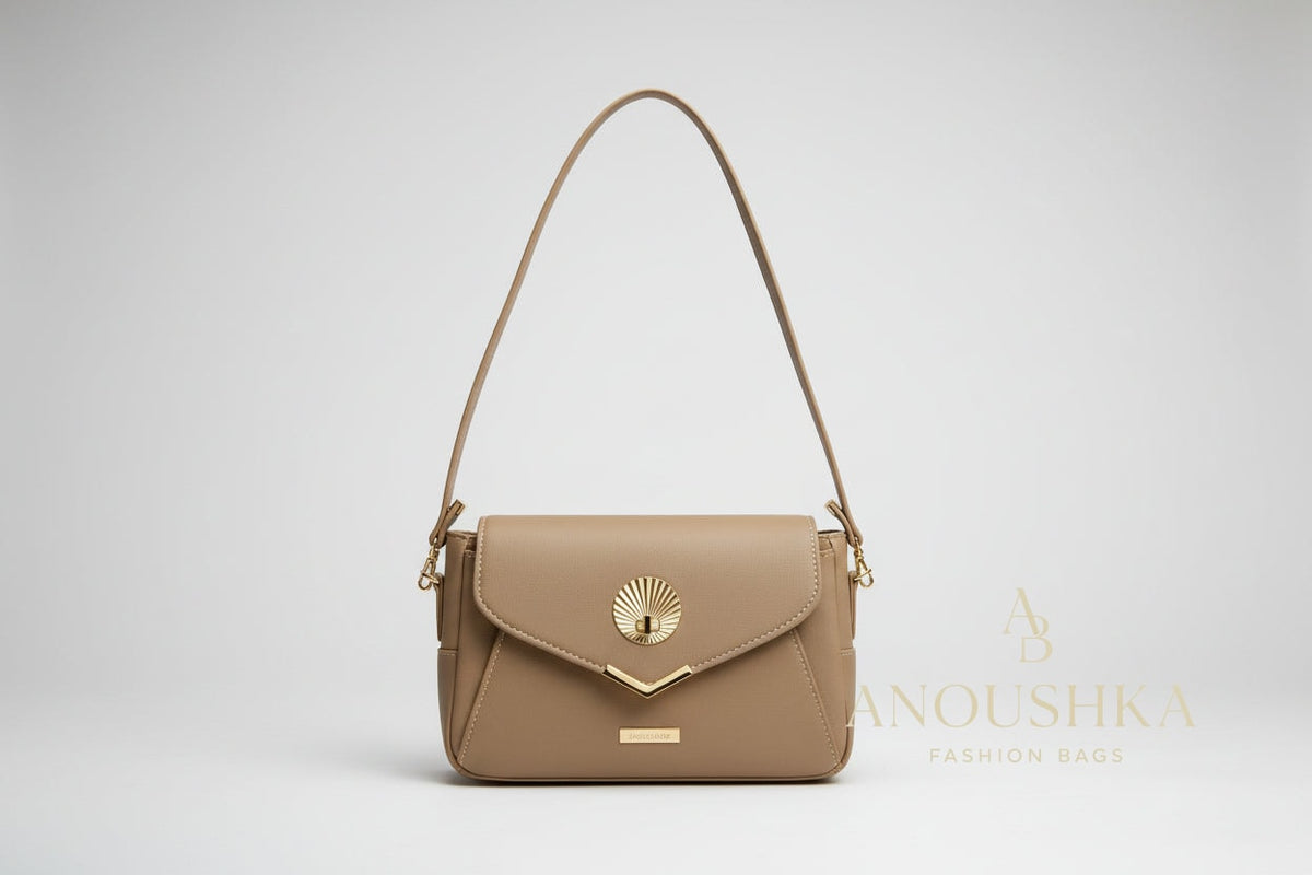 Alyssa Crossbody Bag (Beige)