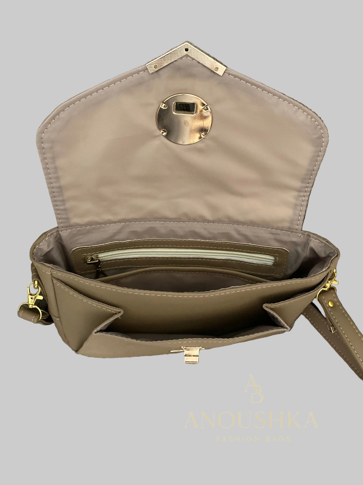 Alyssa Crossbody Bag (Beige)