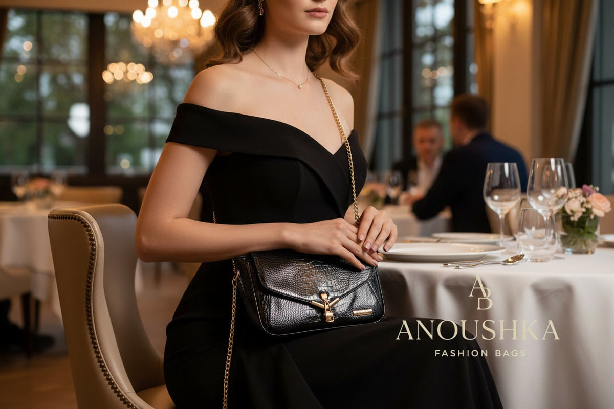 Alyssa Crossbody Bag (Black)