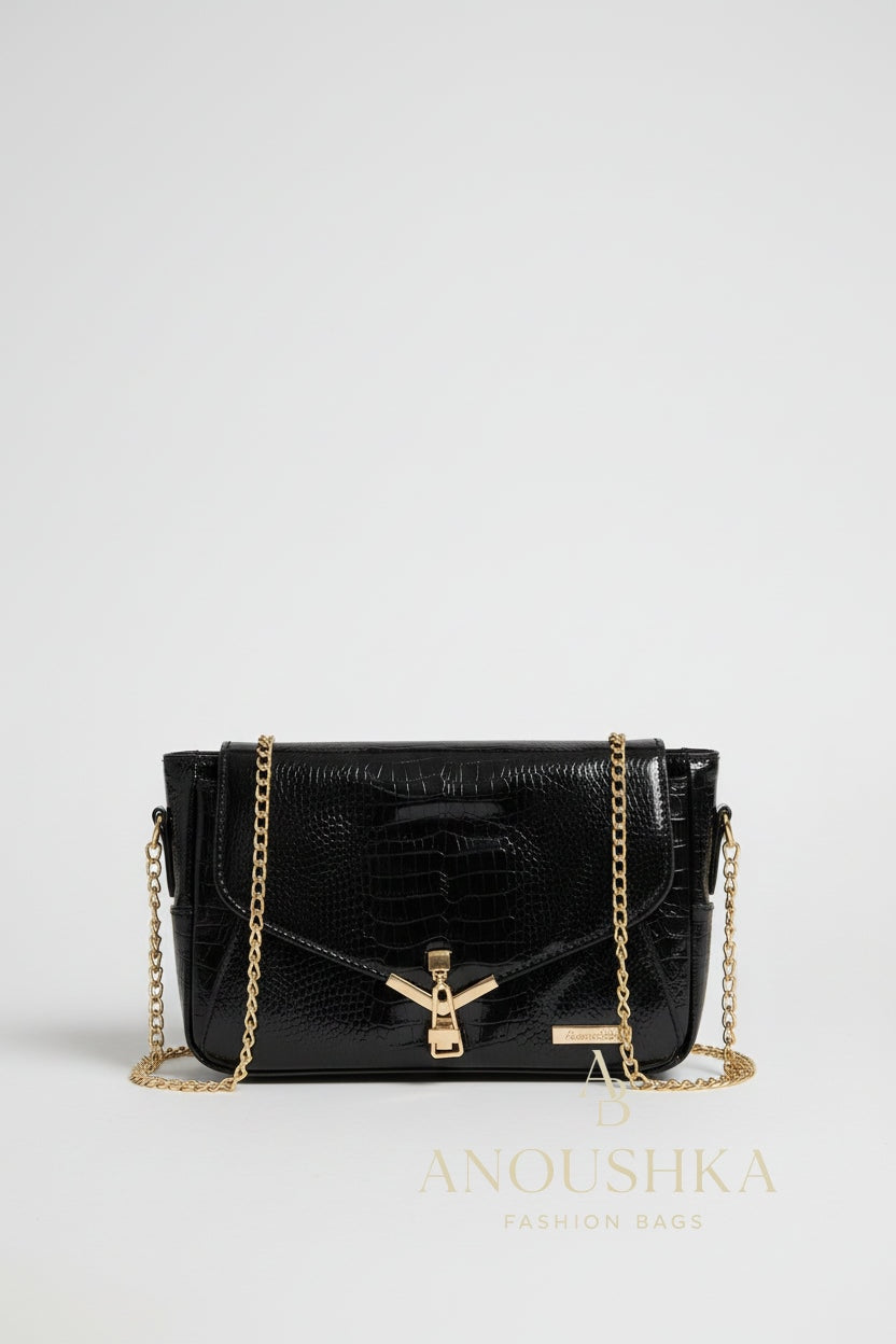 Alyssa Crossbody Bag (Black)