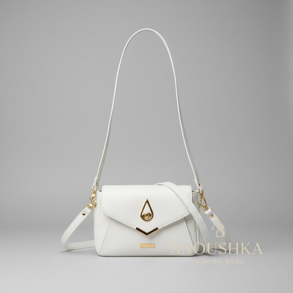 Alyssa Crossbody Bag (White)