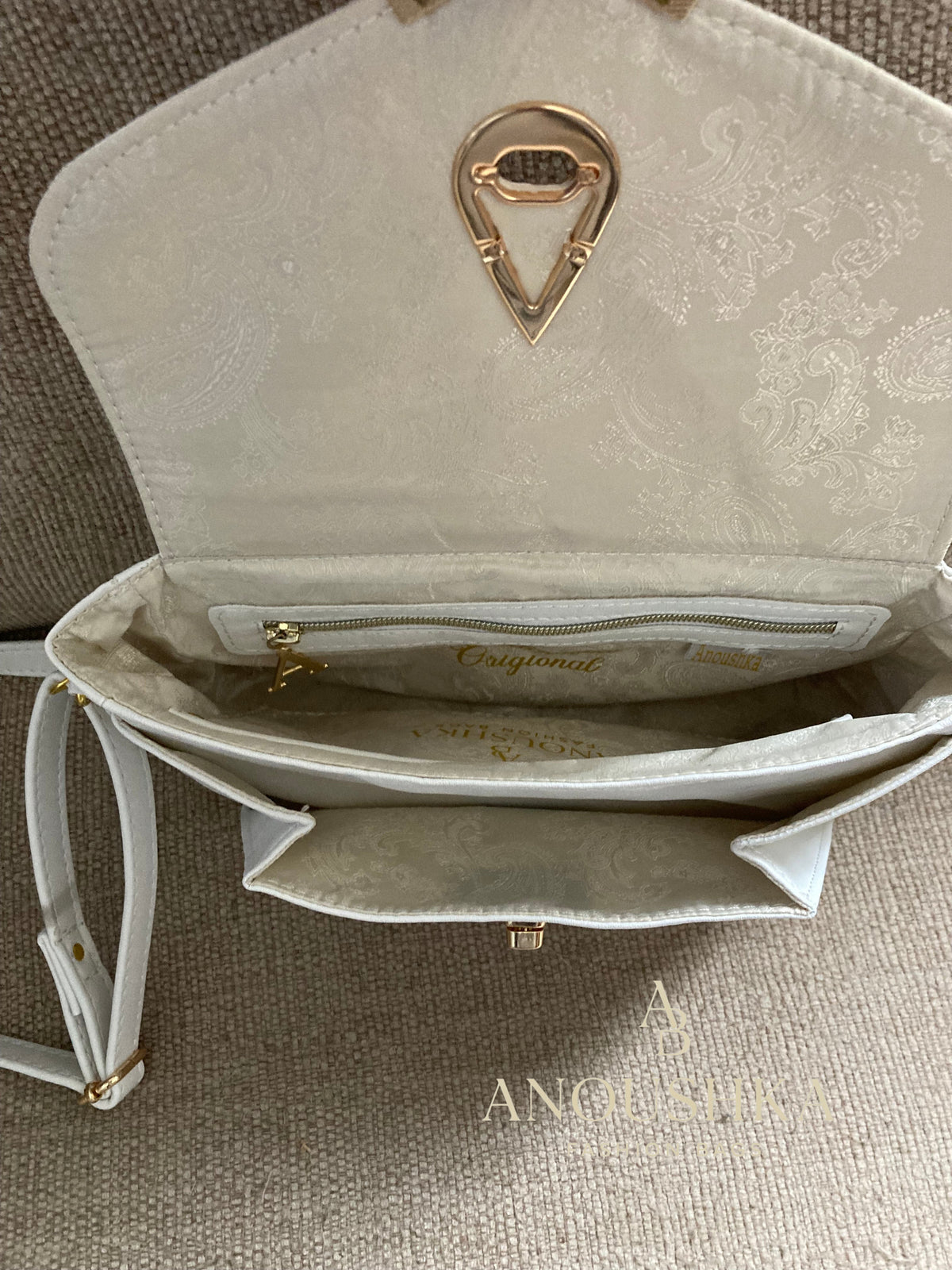 Alyssa Crossbody Bag (White)