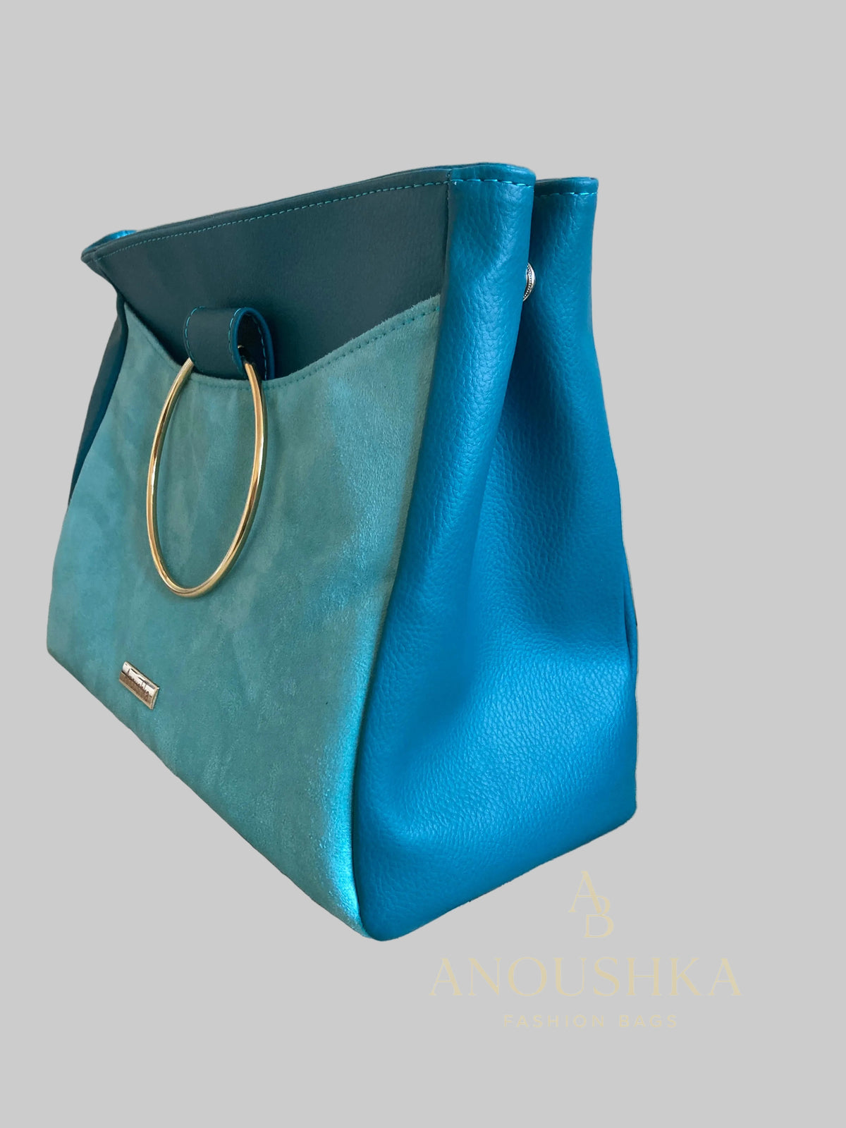 Anoushka Halo Luxury Tote Bag (Teal)