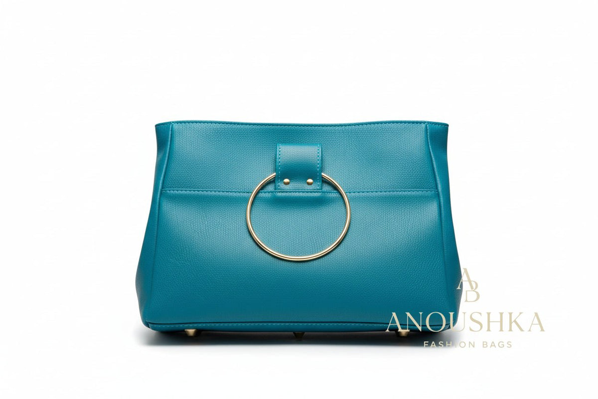 Anoushka Halo Luxury Tote Bag (Teal)