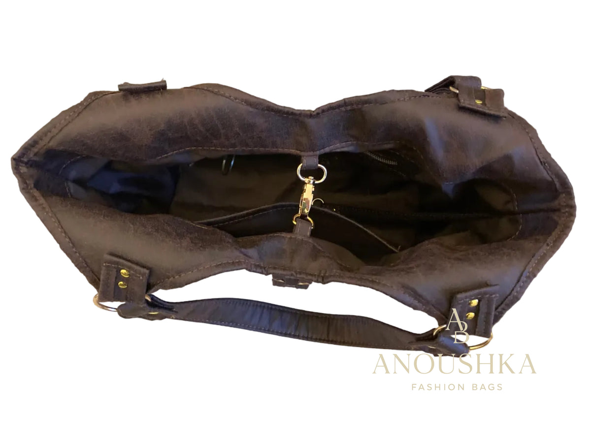 Talise Feminine Tote Bag (Black)