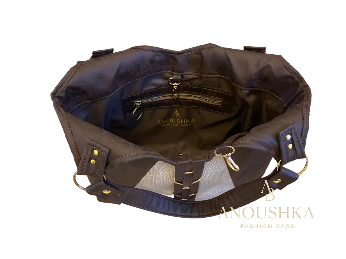 Talise Feminine Tote Bag (Black)