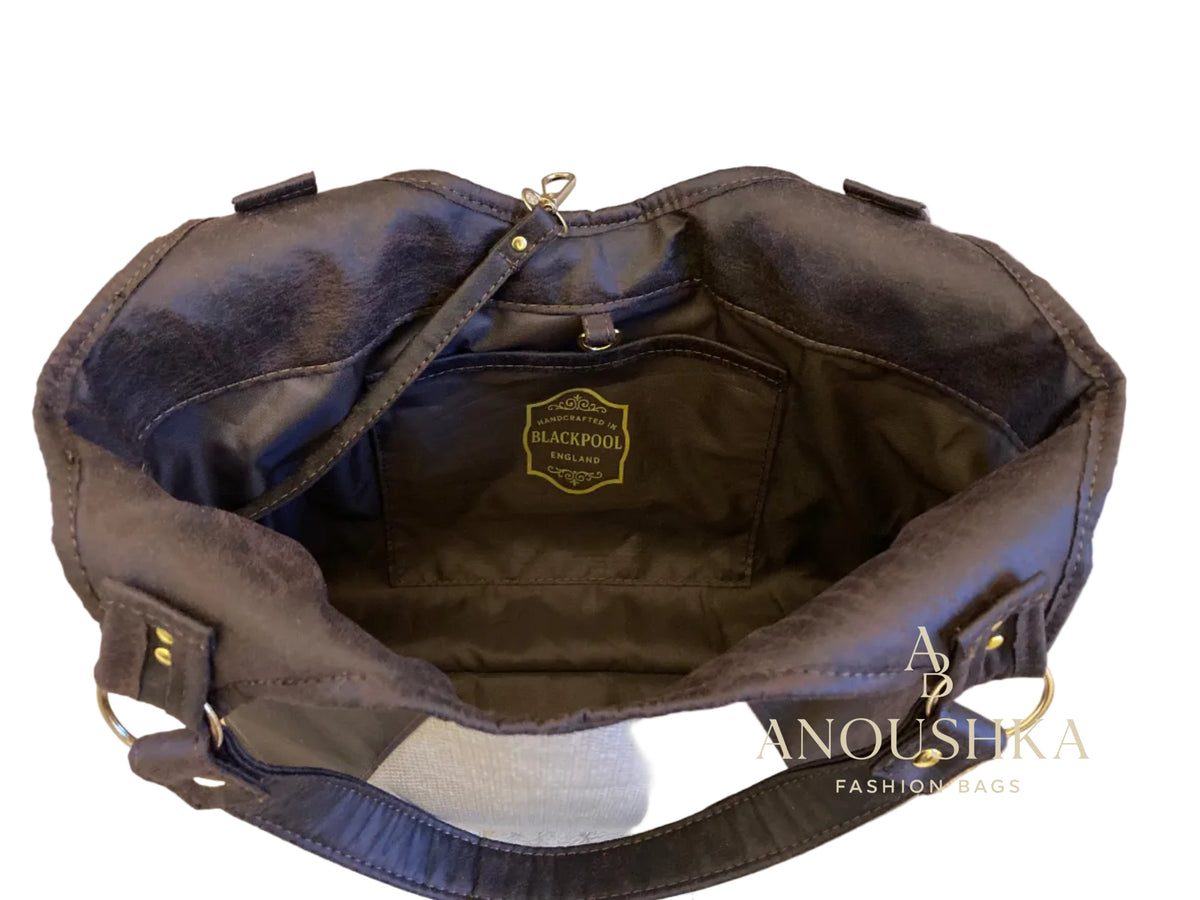 Talise Feminine Tote Bag (Black)
