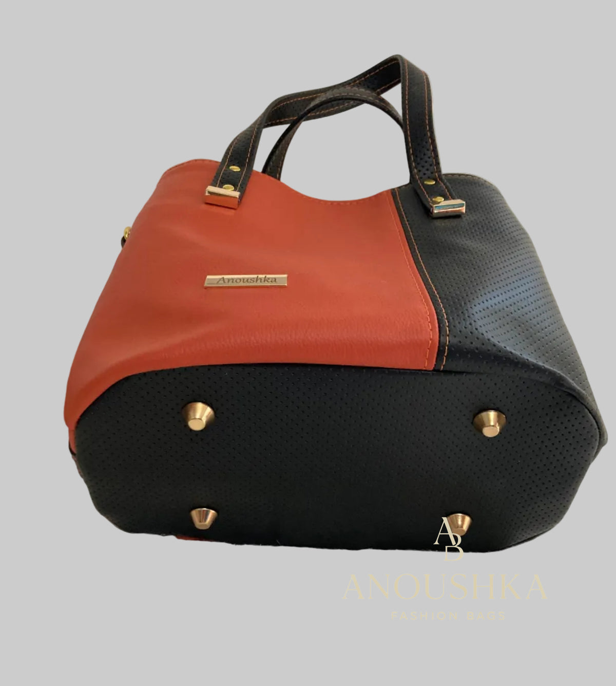 Soraya Divider Handbag (orange/Black)