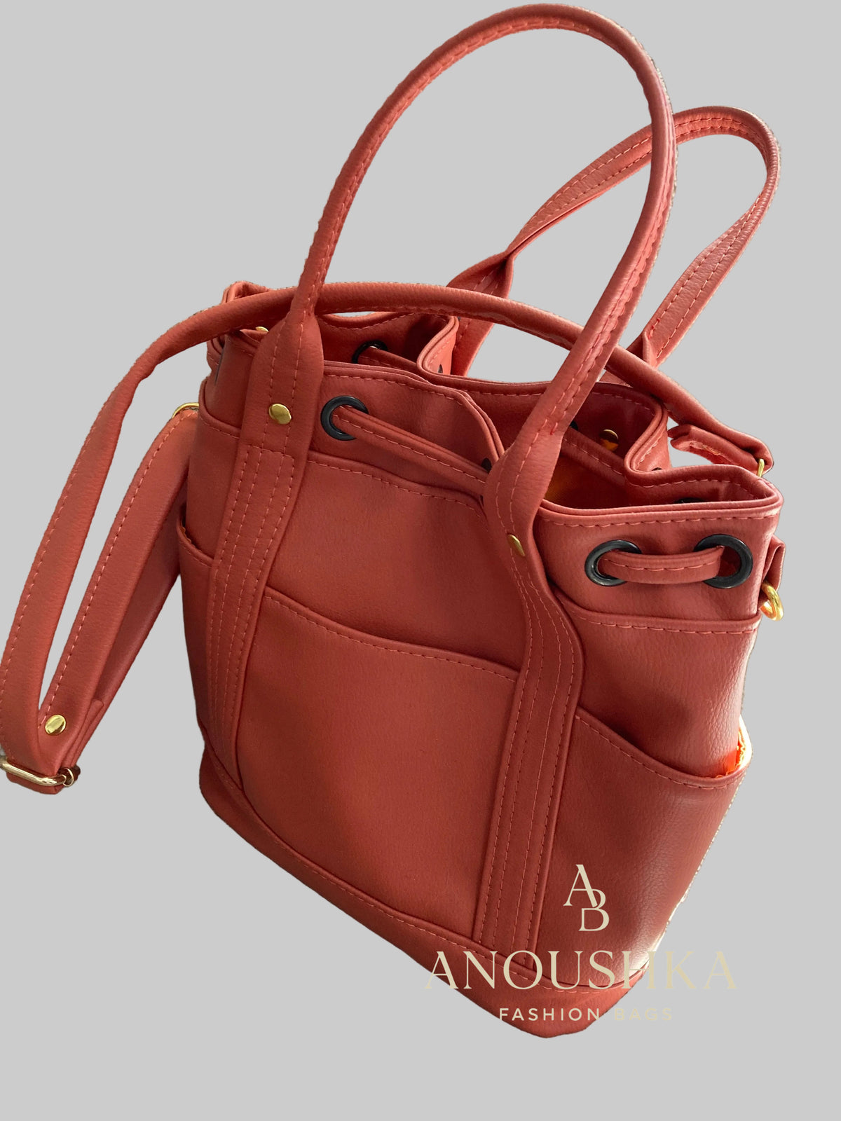 MARZIA Bucket Bag (Orange)
