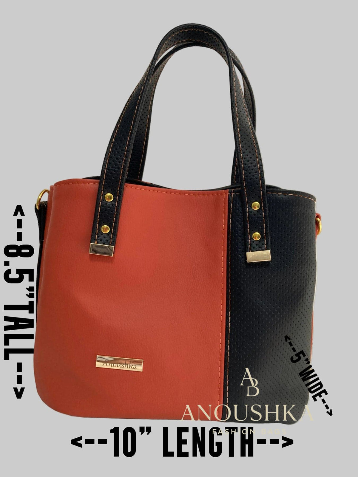 Soraya Divider Handbag (orange/Black)