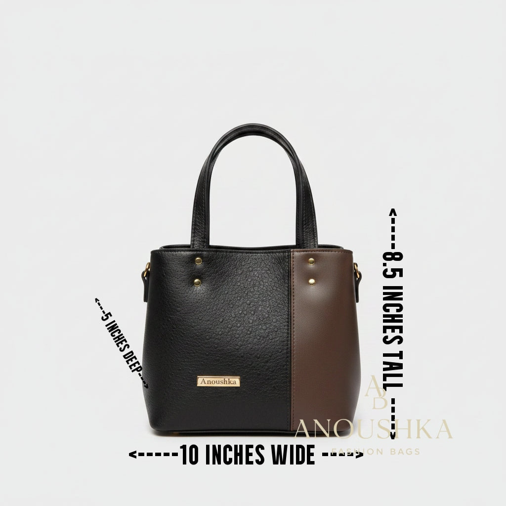 Soraya Divider Handbag(Brown)