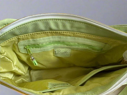 Kiana Pistachio quilted Handbag