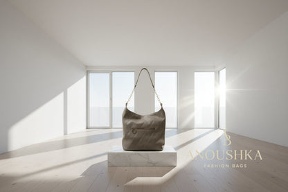 Super Slouch Handbag(brown Quilt)