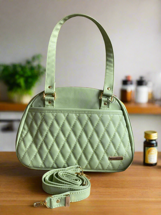 Evie Bowler Handbag green