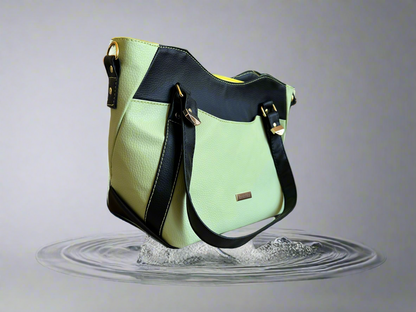Hiraeth Handbag pistachio & black