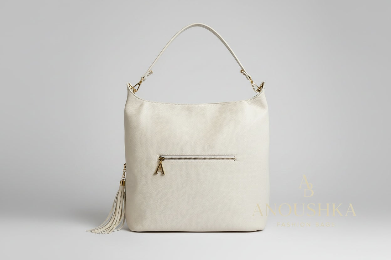Super Slouch Handbag(White)