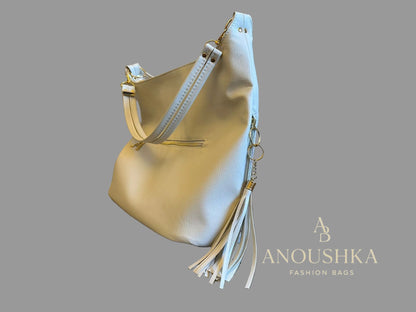 Super Slouch Handbag(White)