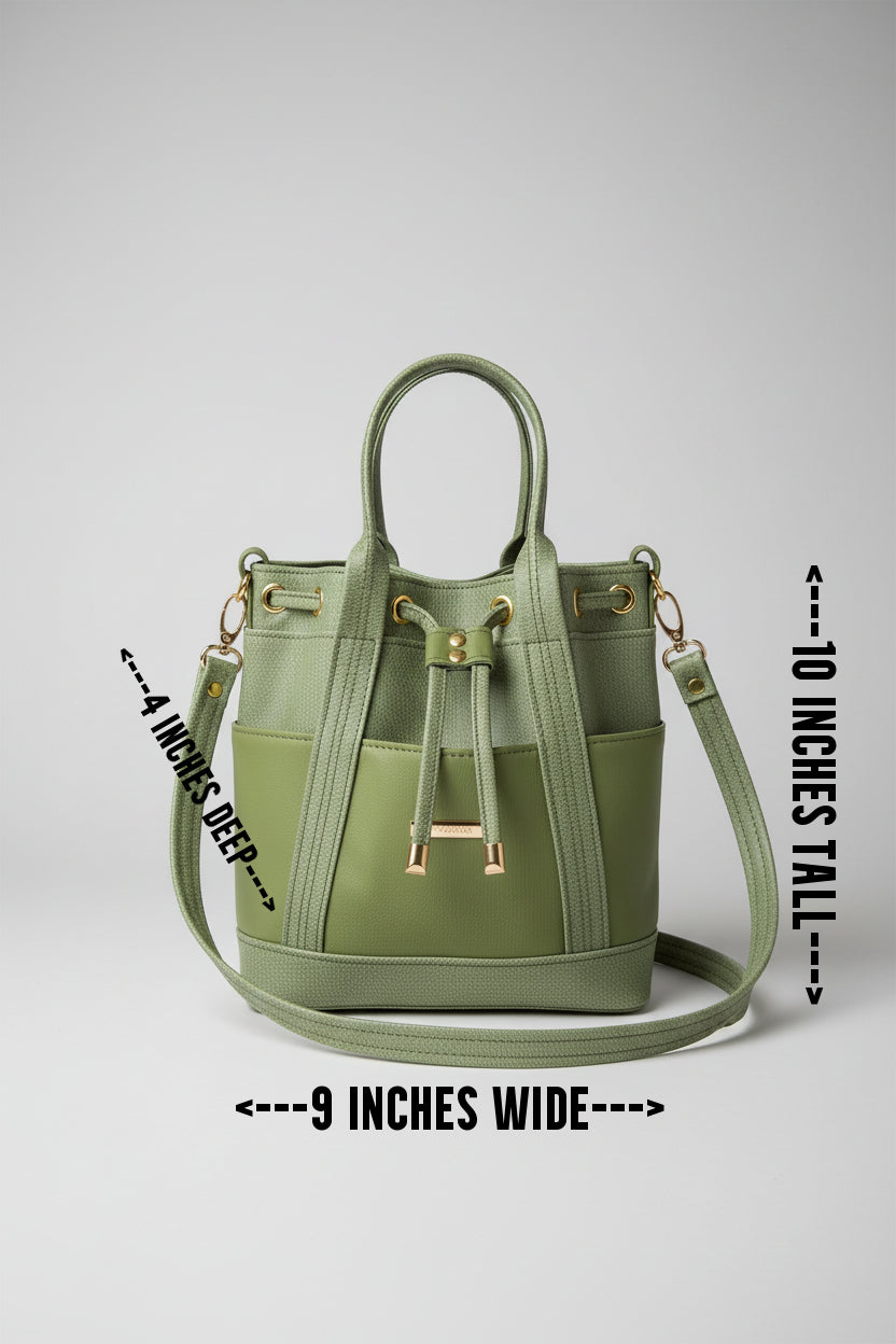 MARZIA Bucket Bag (Green)
