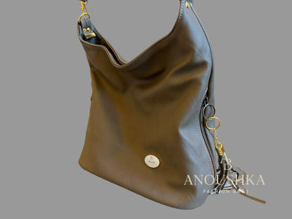 Super Slouch Handbag(brown Quilt)