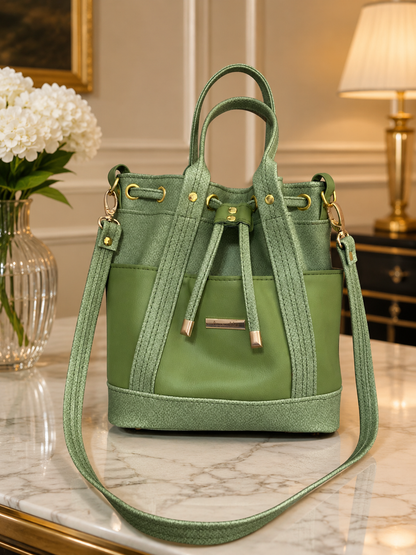 MARZIA Bucket Bag (Green)
