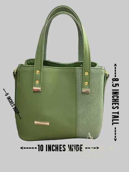 Soraya Divider Handbag(Green)