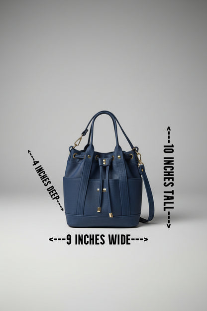 MARZIA Bucket Bag (Blue)