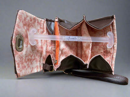 Mini Necessary Clutch Wallet Brown