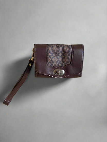 Mini Necessary Clutch Wallet Brown