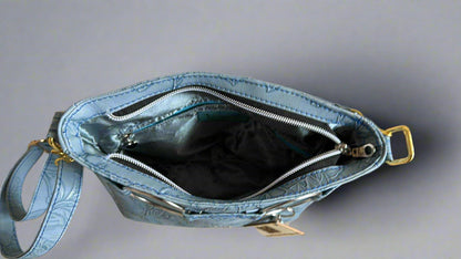 Momexa blue floral Crossbody bag