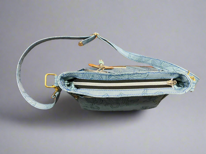 Momexa blue floral Crossbody bag