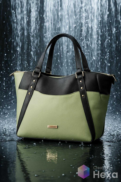 Hiraeth Handbag pistachio & black