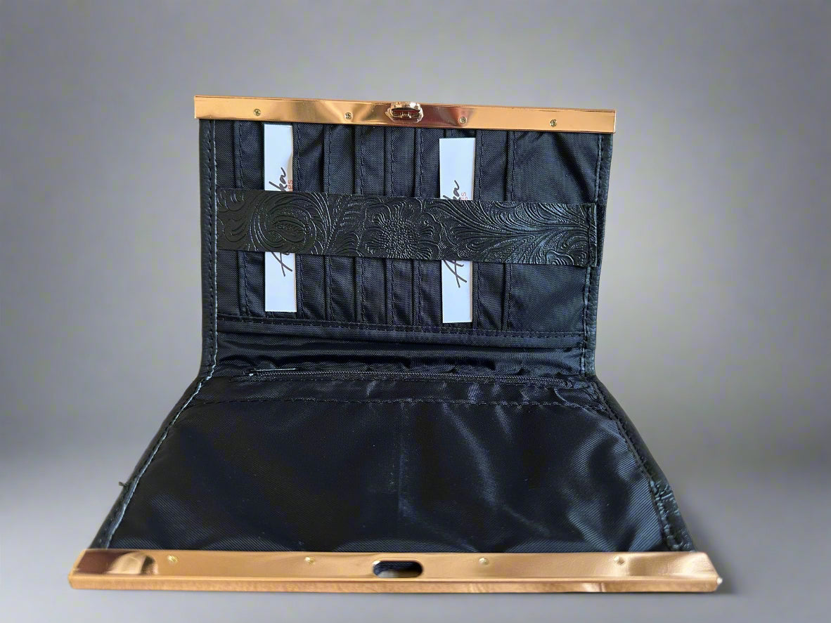 Compact Clutch Wallet (Black)