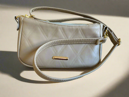 Aries Crossbody Bag (Beige & gold)