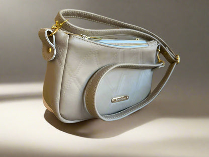Aries Crossbody Bag (Beige & gold)