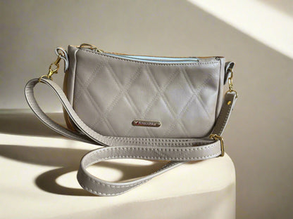 Aries Crossbody Bag (Beige & gold)